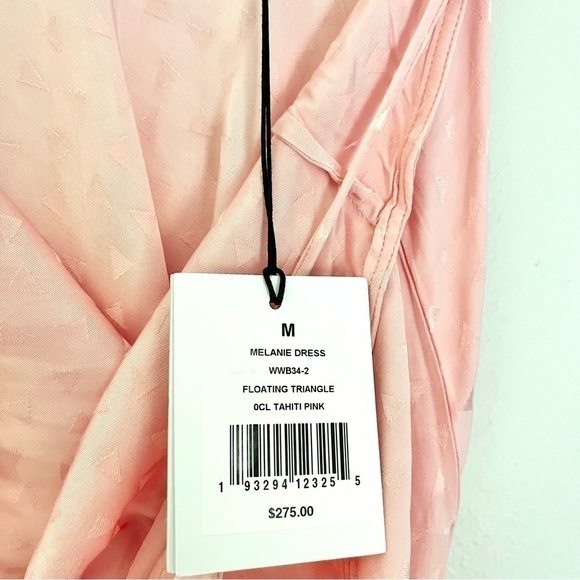 NWT Onia Women's Melanie Dress in Tahiti Pink Floating Triangle Size Medium - Picture 11 of 14